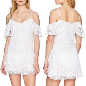NWT Pilyq Water Lily Lola Stretch Lace Dress Cover Up in White Sz. XS/S